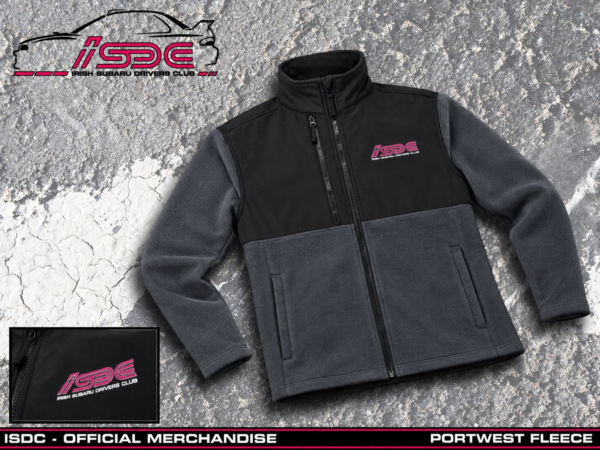 ISDC 1/4 Zip Fleece – Black/Grey