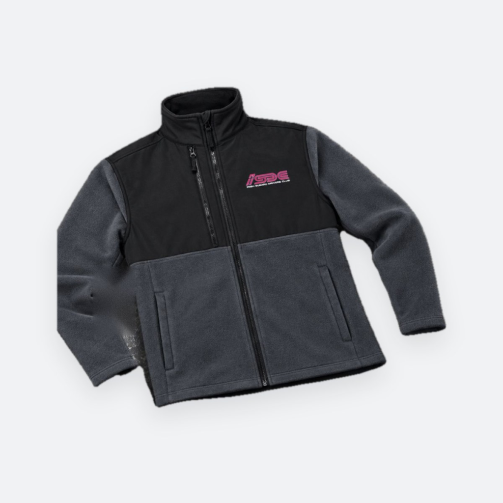 ISDC Full Zip Fleece – Black/Grey